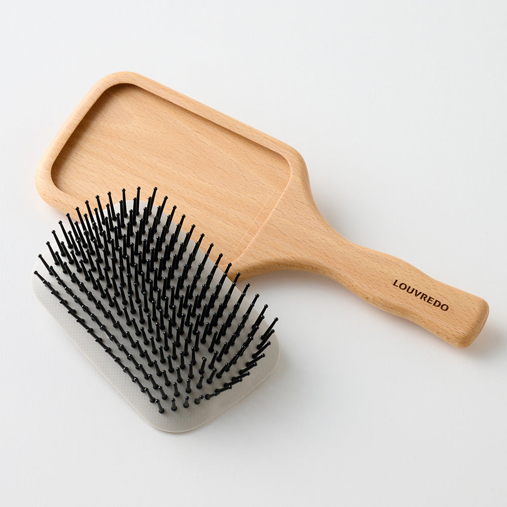 Made in 飛騨の贈りもの【新作】レヴィ 天然木 パドルブラシ