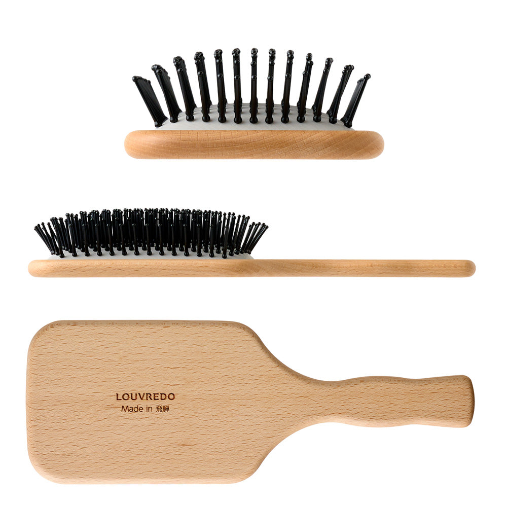 Made in 飛騨の贈りもの【新作】レヴィ 天然木 パドルブラシ